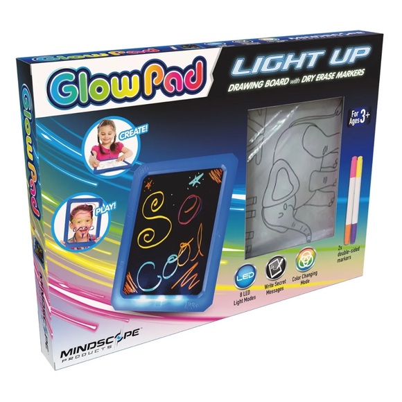 Glow Pad Light Up Drawing Board - Blue - Picture 1 of 2